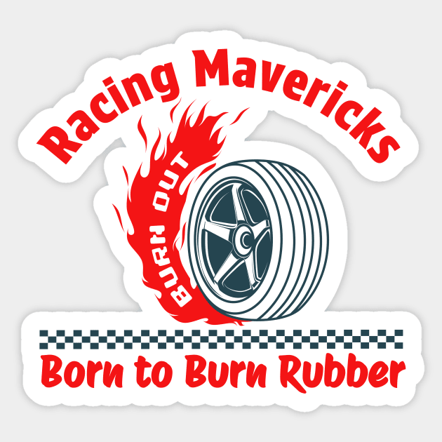 Racing mavericks Sticker by Fudz design